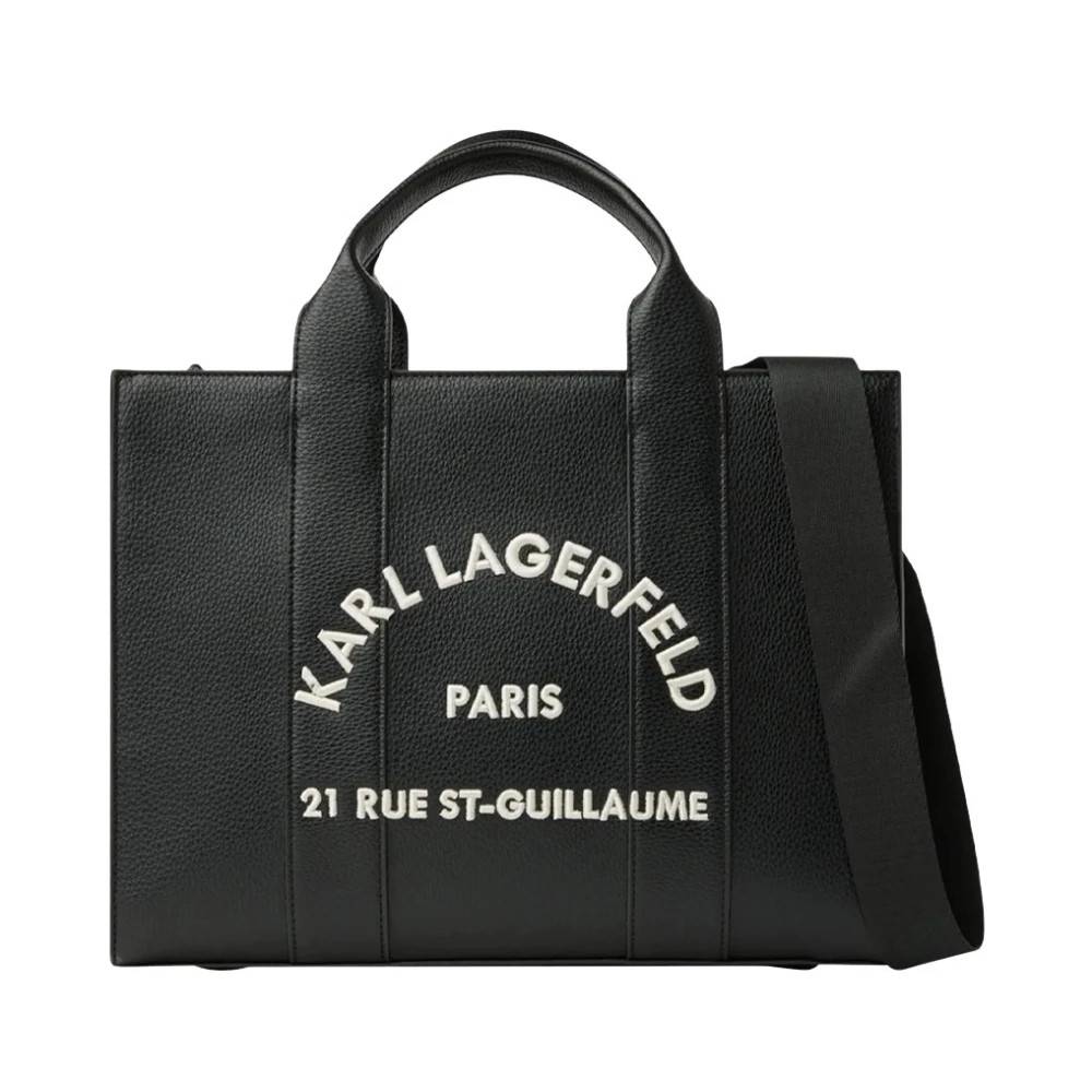 Karl Lagerfeld K/Rsg MD Square Tote Peb Emb - Tasker - Dame - Sort - ONE SIZE - Uld