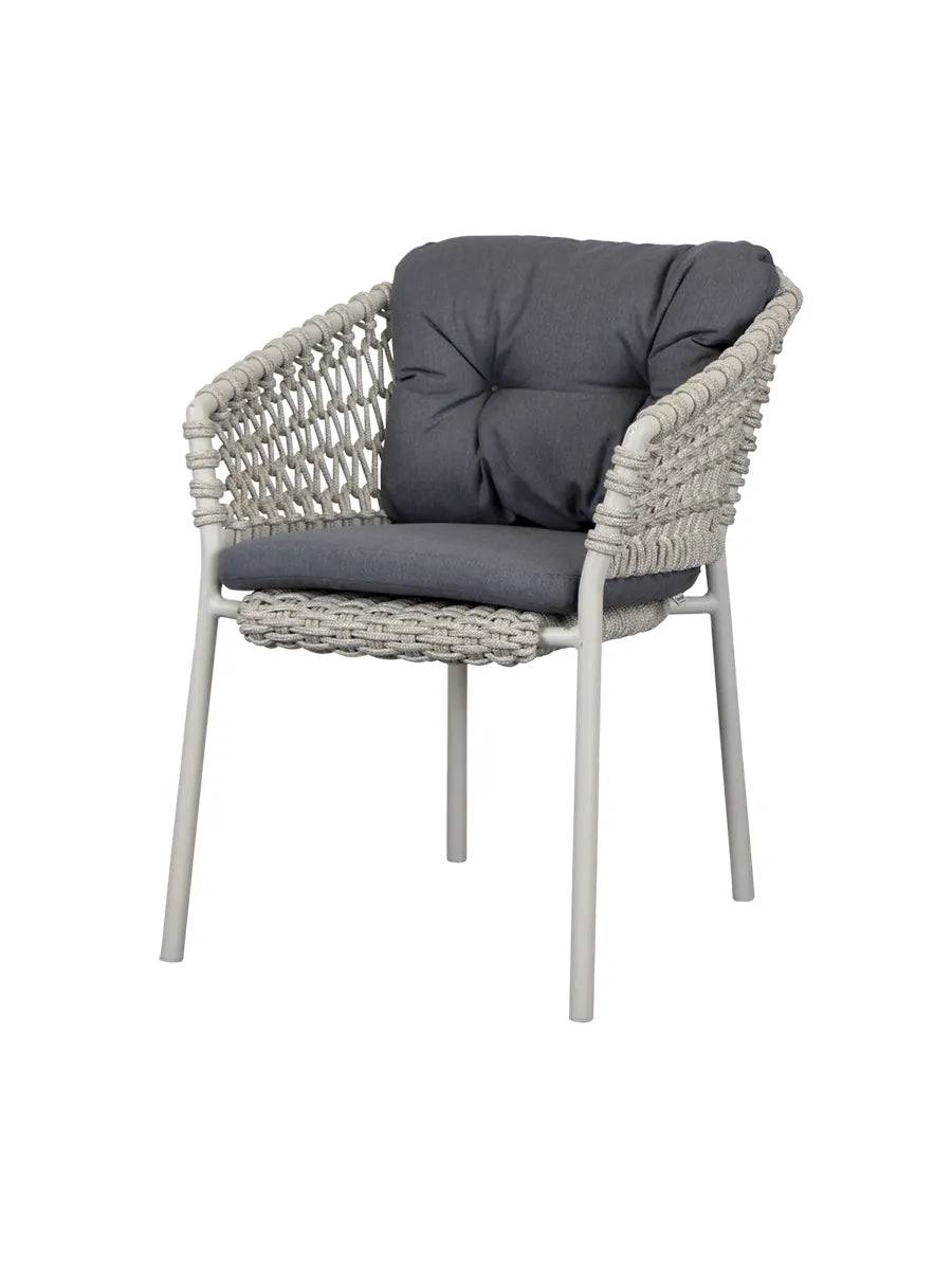 Ocean Stol, Soft Rope fra Cane-line Sand / Grey, Cane-line Natté - Jacobsen Plus