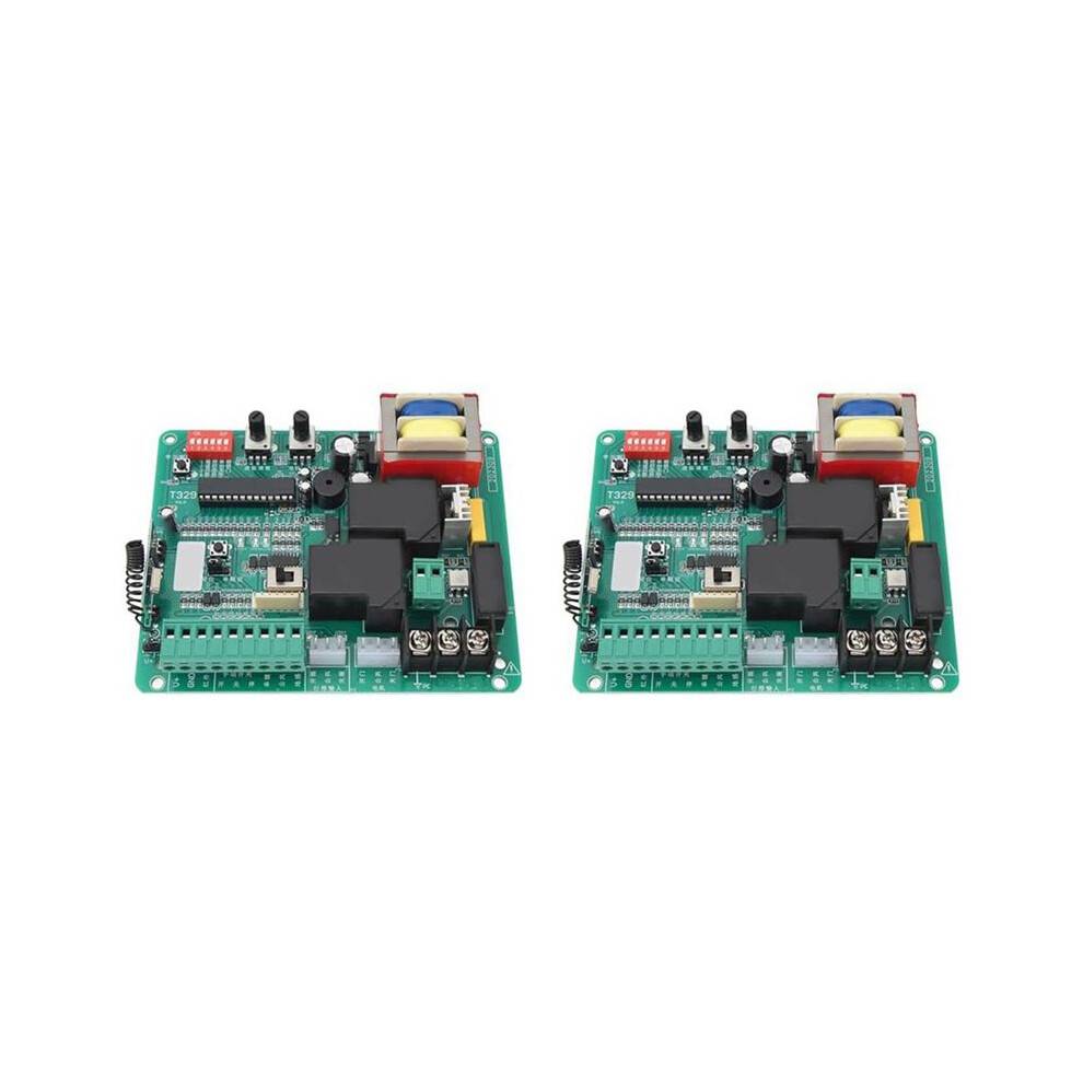 2X Circuit Control Board,Automatic Door Opener Control Board,Main Electronic Control Board for Sliding Gate Motor 220V