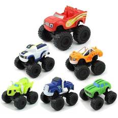 6 stk. Blaze And The Monster Machines Legetøj, Biler Racerbiler Lastbiler Børnelegetøj