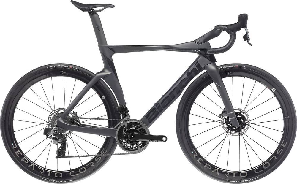 Bianchi Oltre PRO 2024 - Sram Red eTap AXS 2x12sp - Reparto Corse RC50 - 013 / 57 / XE - ANTRACITE / NERO (57)