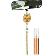 Fellflying Bil parfym hängsmycke,Hängningar Bil luftfräschare - Rhinestones Car Parfym Diffuser Car Parfym Air Freshener,Multipurpose Car Backspeglar Pendel Car Scents Air Freshener