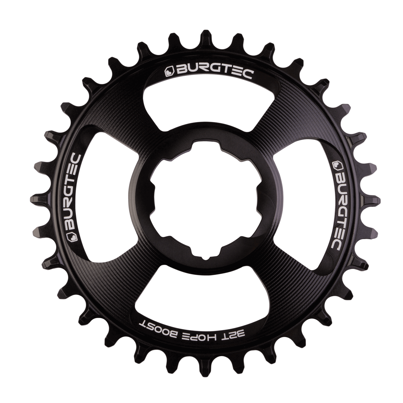 Burgtec Hope Boost Direct Mount Thick Thin Chainring, Burgtec Black / 30T (30T)