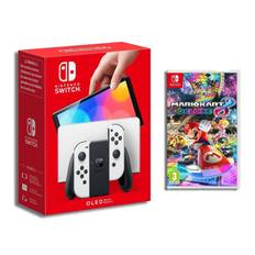 Nintendo Nintendo Switch White Oled + Mario Kart 8 Deluxe Bundle - Nintendo Switch