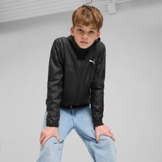 Puma Essentials Regular Windbreaker Jacket Youth, Black, Size 7-8Y, Clothing - Black - 7-8Y