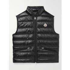 Moncler - Gui Slim-Fit Logo-Appliquéd Quilted Shell Down Gilet - Men - Black - 1