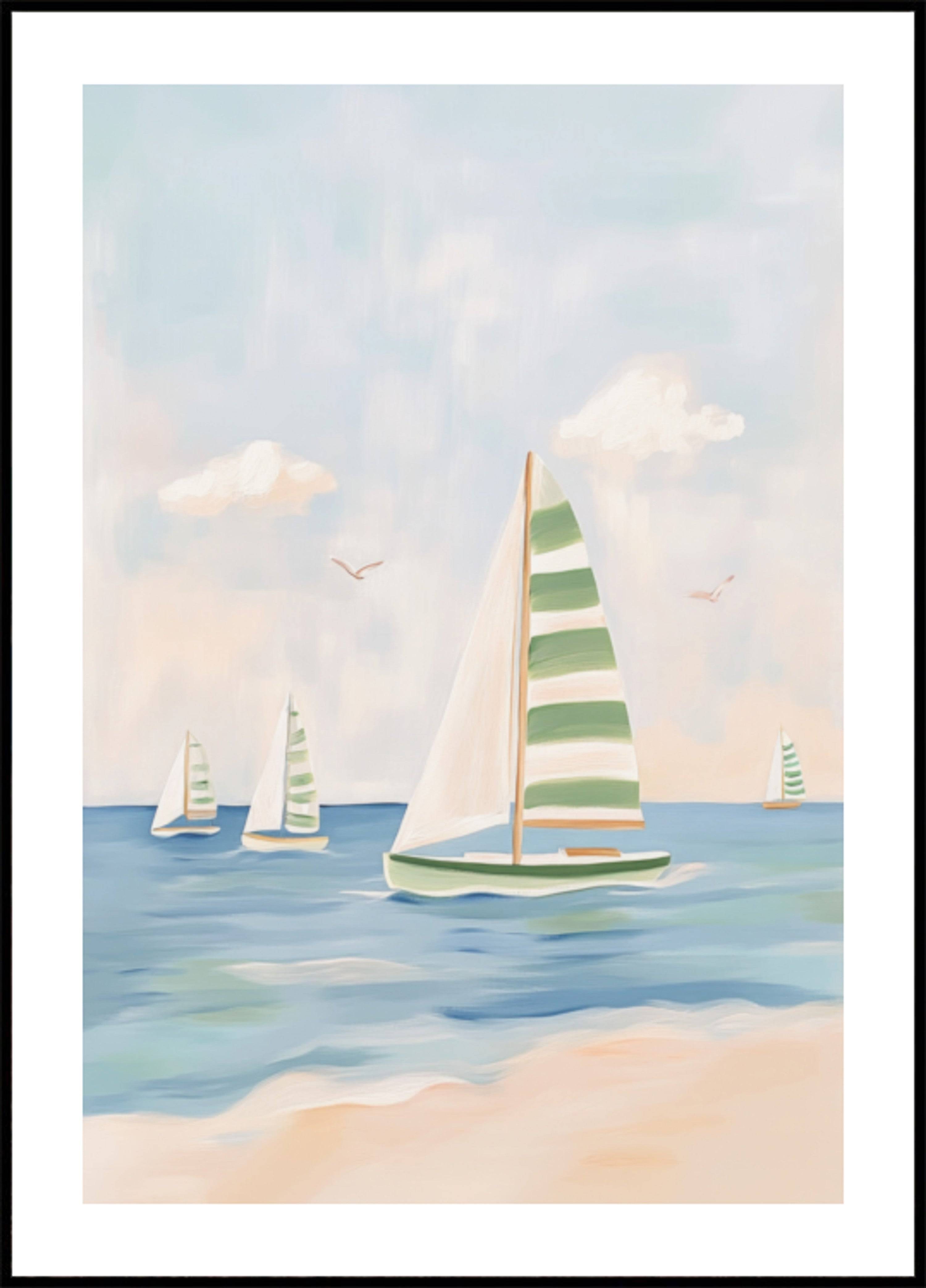 Summer Sailboat Serenity (100x140) - Plakater > Osorterade verk
