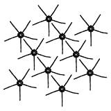 (10 stycken) Ersättningsdelar för sidoborstar för S7 Series S7 S7+ S7 MAXV Ultra Q7 Max Q7 Max+ S8 Pro Ultra S8 S8+ Q5+ Q5 E2 E3 E4 S4 S5 S6 Robotdammsugare tillbehörssats Sidoborstar Svart