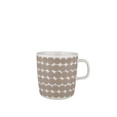 Marimekko - Oiva/Räsymatto Mug 4 dl White, Beige - sami_ruotsalainen - Vit