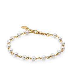 Izabel Camille - Miss Pearl - Armbånd Guld White Pearl