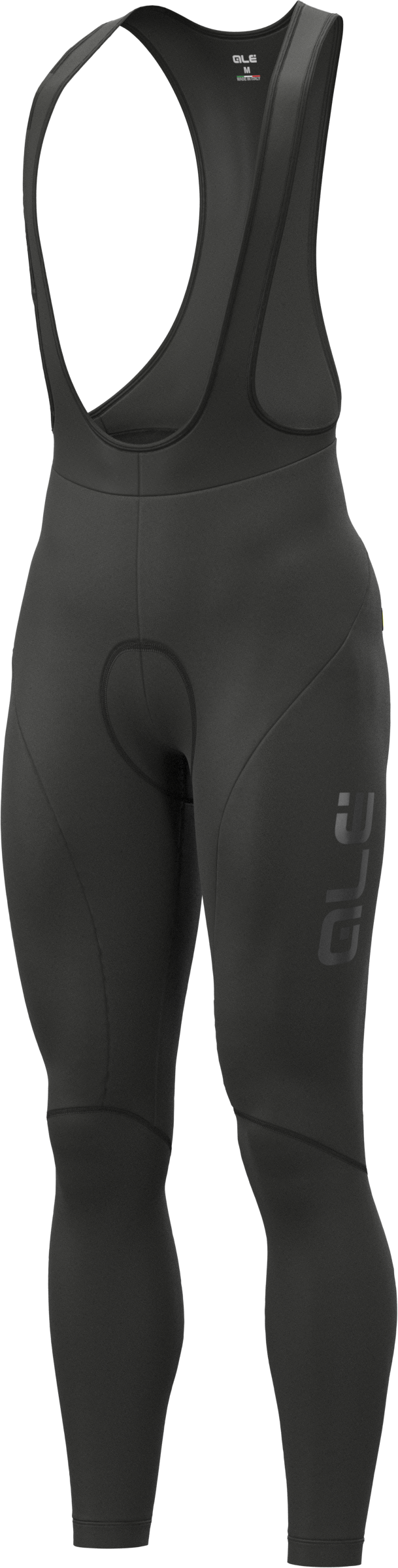 Alé Vinter Bibtights Solid Nordik u. pude - Sort - XXXXXL