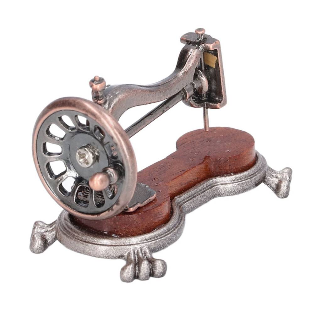 Utmärkt utförande Solid och hållbar miniatyrmöbler Handsymaskin Vintage dekoration dockhustillbehör Miniatyrscenbord