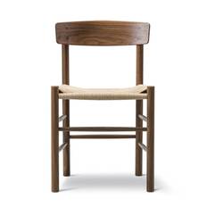 Fredericia Furniture J39 Folkestolen Matbord stol Valnöt Walnut Oil/Natural Paper Cord