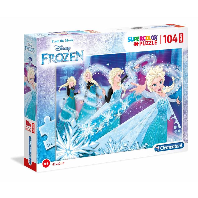 Clementoni 23729 Clementoni-23729-Supercolor Puzzle-Frozen-104 Maxi...