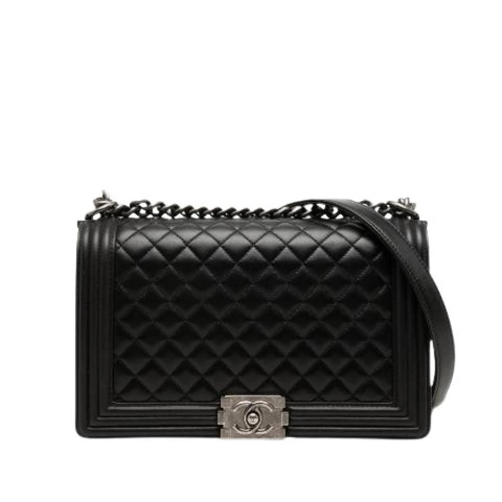 Chanel Vintage Pre-owned Boy Flap Shoulder Bag - Vintage - Dame - Sort - ONE SIZE - Uld