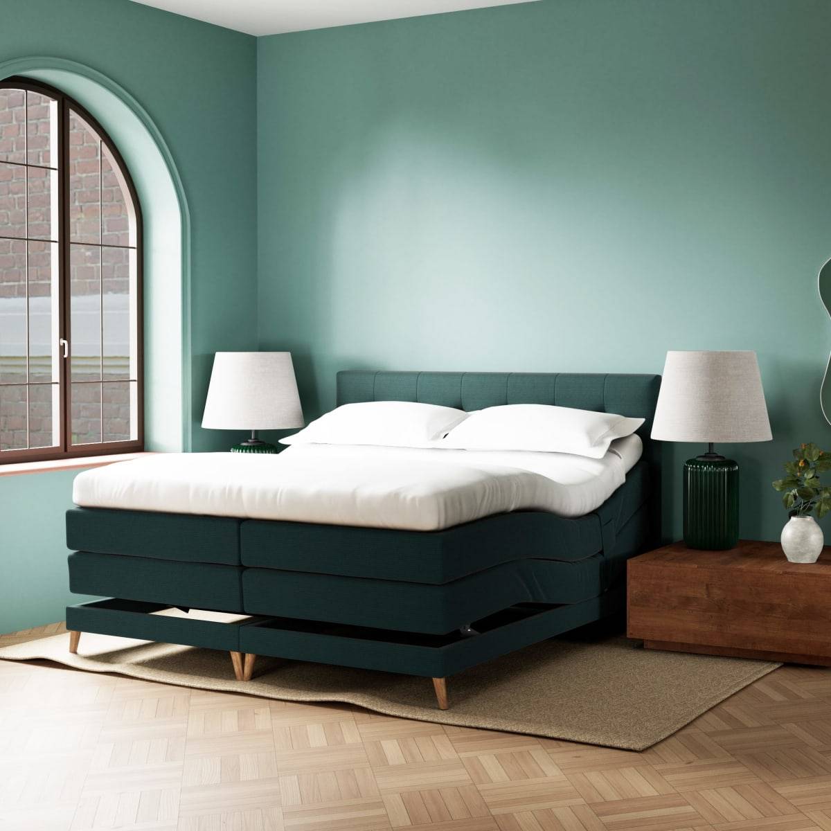 Enkelt - 90x200 - Casablanca Luna - Elevationsseng.