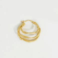 TRINE TUXEN Jona Hoop ørering, venstre - guld - ONE SIZE / Guld