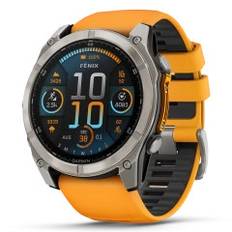 Garmin fenix 8 - 51mm, AMOLED, Sapphire, Titanium/Spark Orange