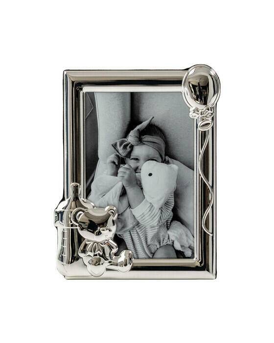 Newport Teddy fotoram - Silver (B: 10 x H: 15cm)