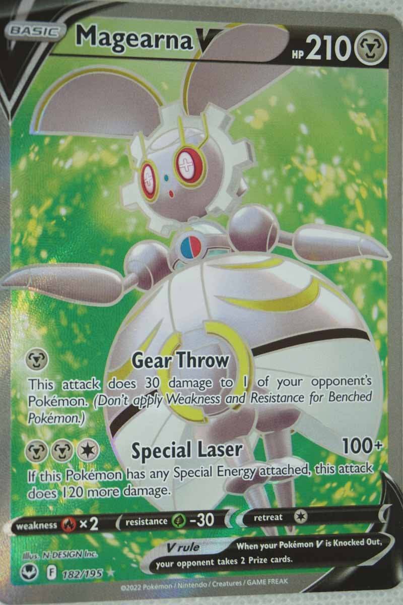 Pokémon Magearna V 182/195 Full Art - Pokemon kort - V kort - Pocket Monster.
