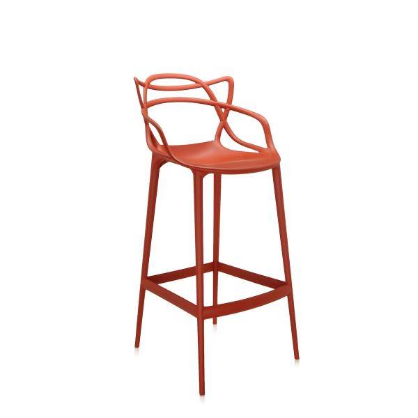 Kartell Masters Stool Barstol Rusty Orange 75cm.
