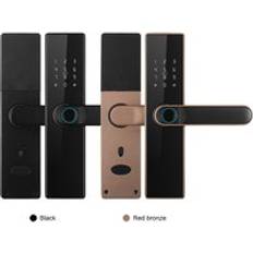 Tuya WIFI APP Smart Door Lock Electric Biometric Fingerprint Door Handle Digital Keyless TTlock Smart Lock