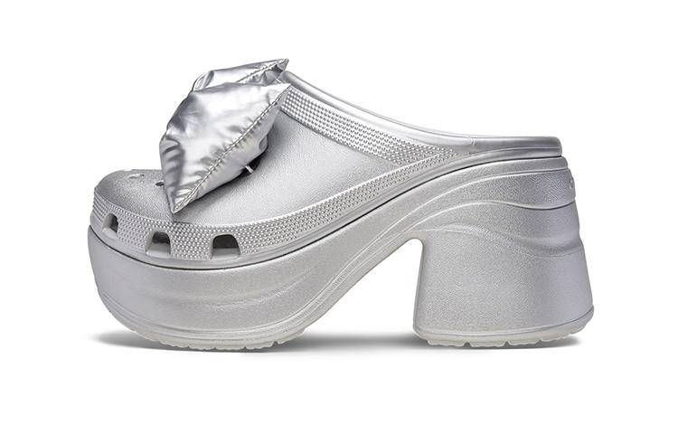 Crocs Siren Metallisk Ros-Träskor 'Silver' Dam 210050-0P1 cm