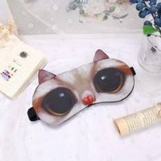 1pc 3d söt katt sömnmask ögonmask ögonskugga skydd skugga naturlig sovande ögonlapp mjuk bärbar ögonbindel resa ögonlapp
