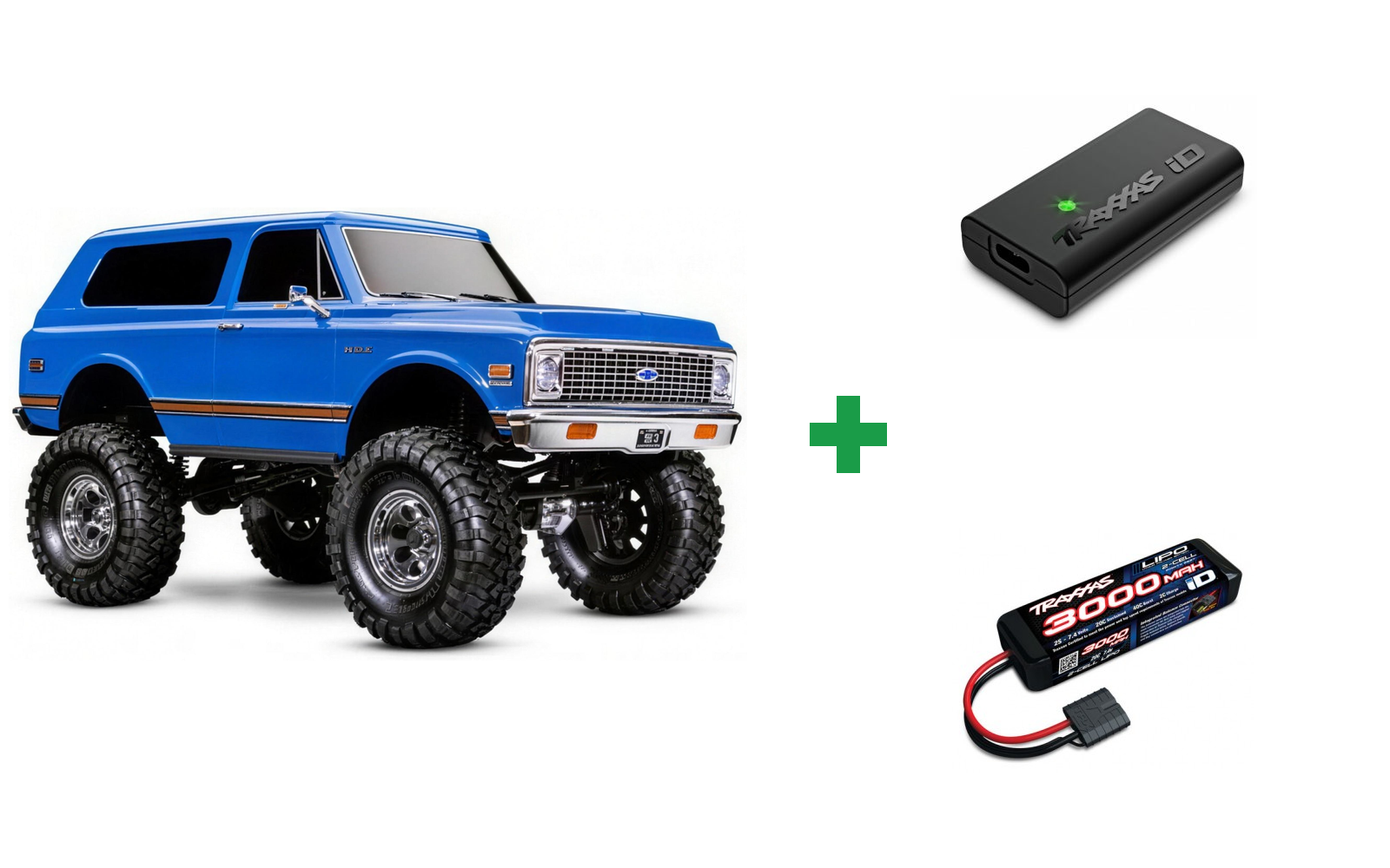 Traxxas TRX-4 Crawler 1972 Blazer High Trail - Blue / Kompletpakke – alt inkluderet og klar til brug