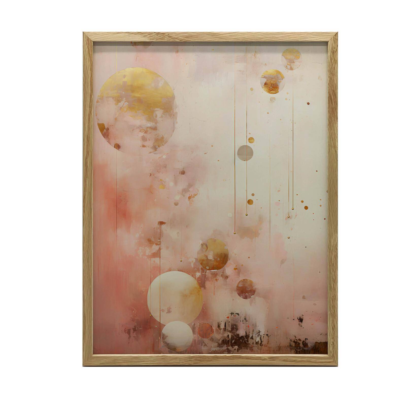 Gyllene Drömmar Gyllene Drömmar, 50X70 Cm, Guld Aluminiumram, Matt Papper 230 Gsm 54