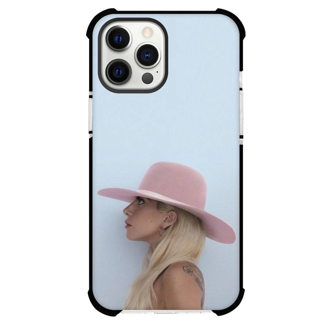 Lady Gaga Phone Case For iPhone Samsung Galaxy Pixel OnePlus Vivo Xiaomi Asus Sony Motorola Nokia - Lady Gaga Side Portrait With Pink Hat.