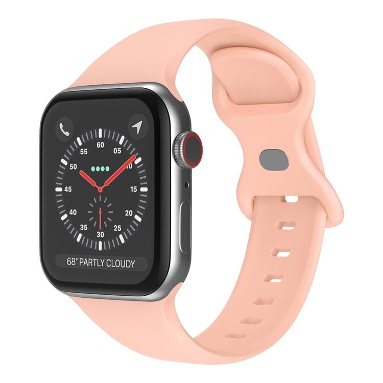 Apple Watch 42/44/46/49mm Urrem Silikone - Lyserød