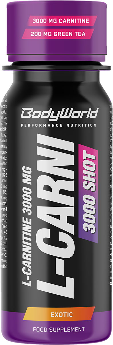 BodyWorld L-Carnitine 3000 Shot 80 ml exotisk