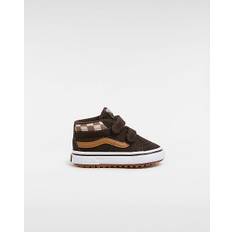 VANS Toddler Mte Sk8-mid Reissue Hook And Loop Shoes (1-4 Years) (brown/true Whit) Toddler Brown, Size 3 - Brown - 3