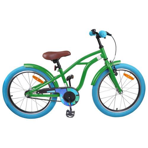 Barncykel 18 Tum för 5-7 år gamla Grön
