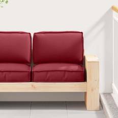 vidaXL Palle Pudesæt 2 pcs Vinrød 60 x 60 x 12 cm Oxford stof