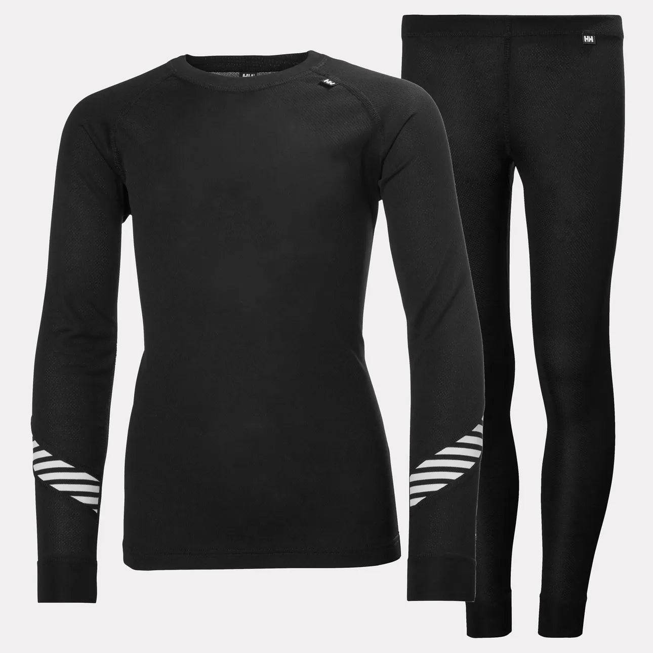 Helly Hansen Juniors' HH LIFA® Base Layer Set Skiundertøj Børn - Black - Black / 176 cm / 16 år