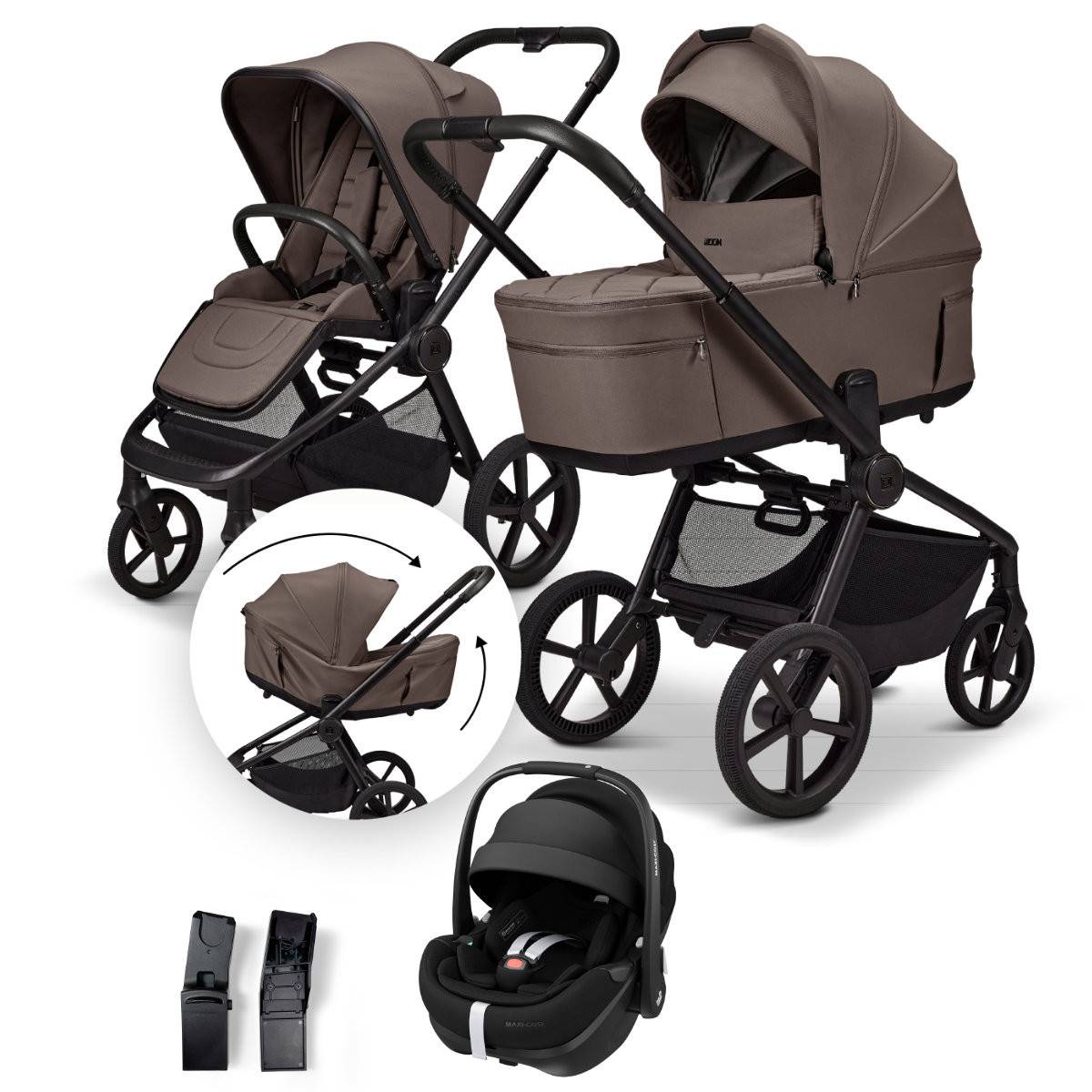 Moon ReSea Fold 3in1 Set + Maxi-Cosi Pebble 360 Pro2 - Greige