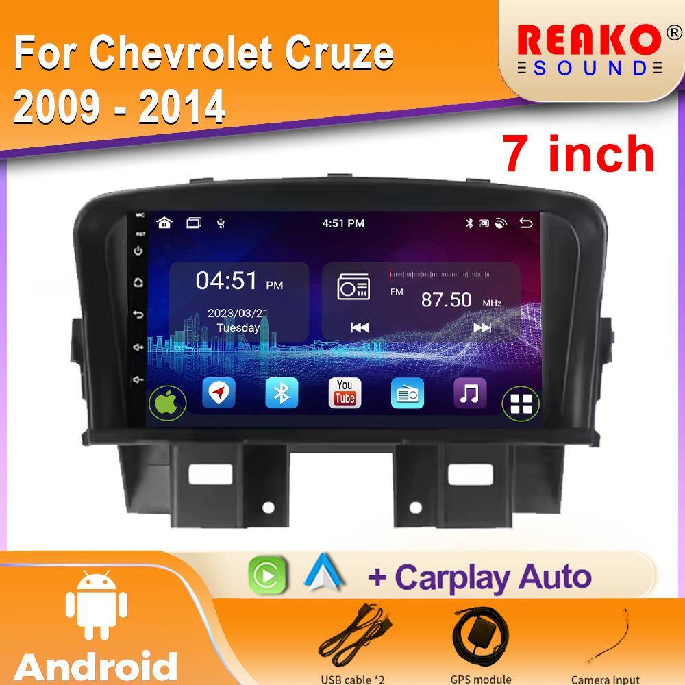 Bilradio Android För Chevrolet Cruze 2009 - 2014 GPS-Navigation Video Auto Stereo Multimedia Spelare Skärm 2din 5G Wifi