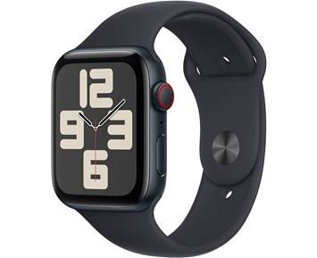 Apple Watch SE GPS + Cellular 44mm Midnight Aluminium Case with Midnight Sport Band - S/M - Fyndvara
