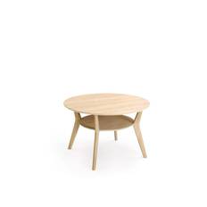 Thea Soffbord Runt | Ø80 cm - Vitpigmenterad , Svart