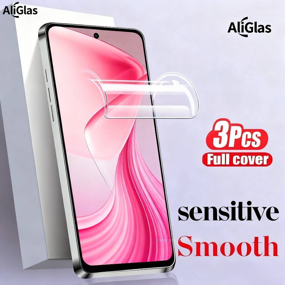 3Pcs High Definition Hydrogel Film for Oppo A6 Pro 4G 5G,A6 GT,A5 Pro,A5,A5X 4G Soft Screen Protector for Oppo Reno 15 Pro Film