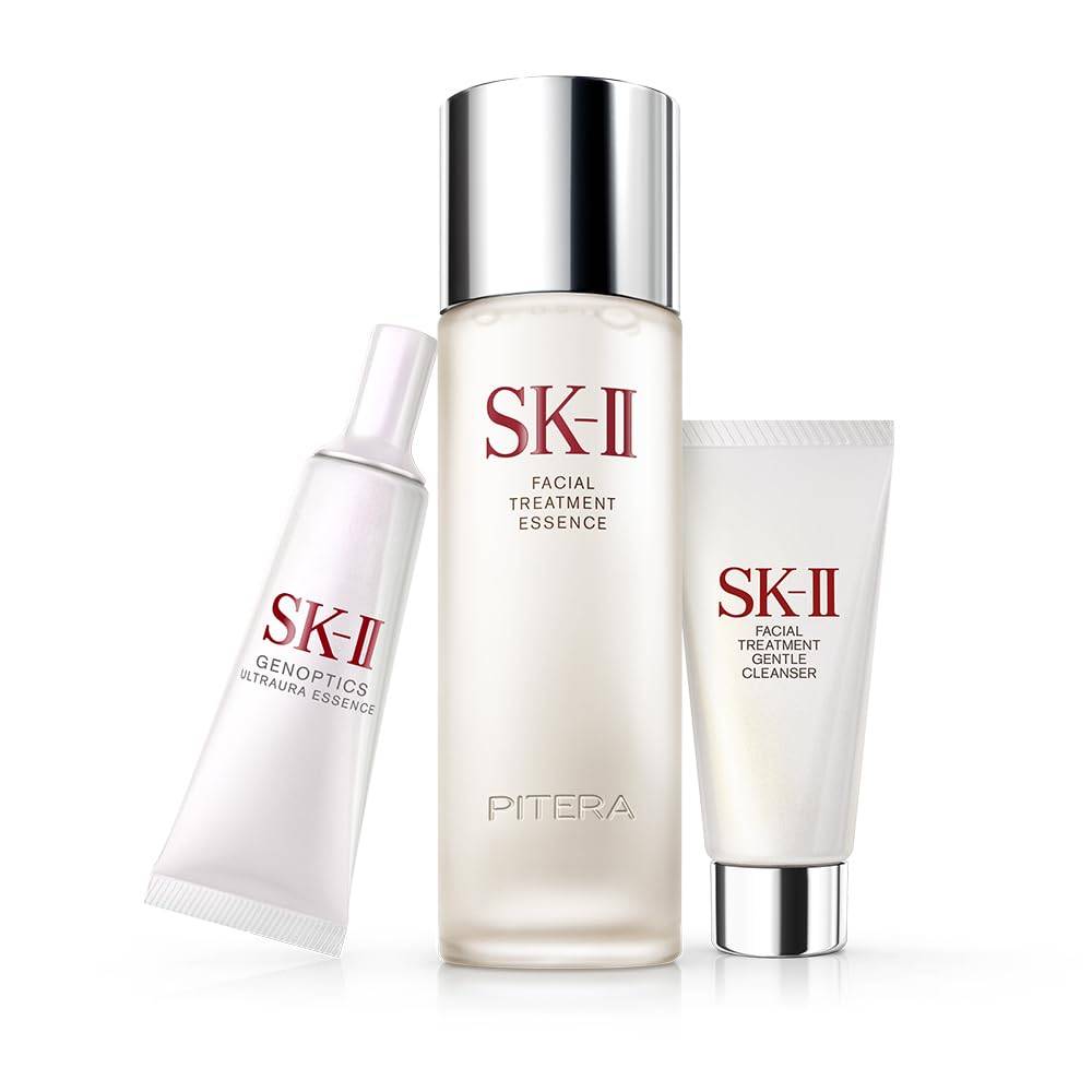 Ultra Aura Essential Set Skin Care Trial Set Lotion Facial Cleanser Serum Whitening Moisturizing Dry Moisture Whitening Brightening Care skii SK2