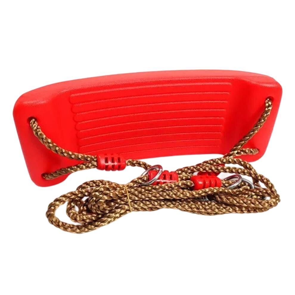 Gyngesæt til børn, ekstra kraftig gyngesæde med trekantede karabinhager, Ninja Slackline Ready design med justerbart reb