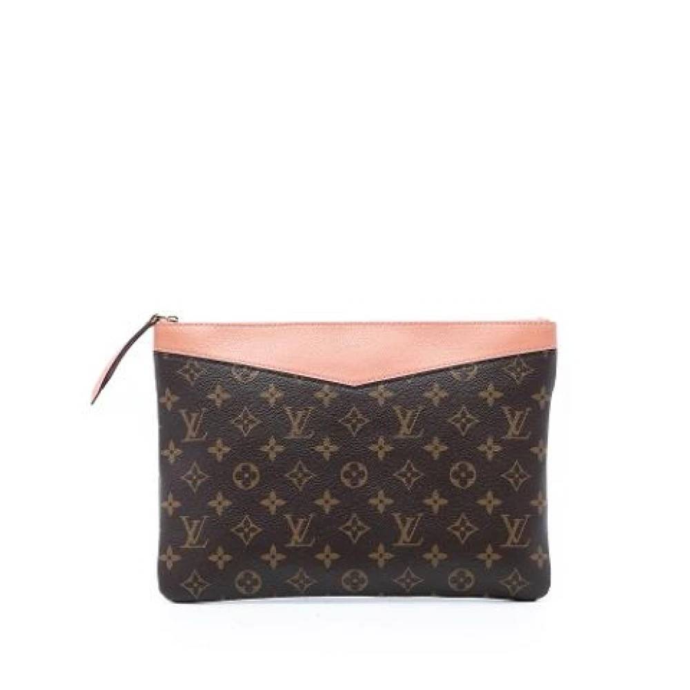 Louis Vuitton Vintage Pre-owned Daily Pouch - Vintage - Dame - Brun - ONE SIZE - Læder