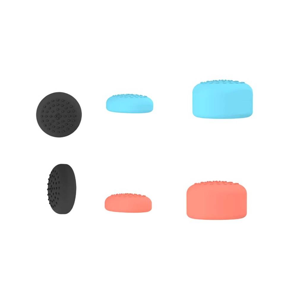 6 PCS Anti-Slip Silicone Thumb Grips Caps for 2 Enhanced Joystick Covers for Improved Gaming Precision