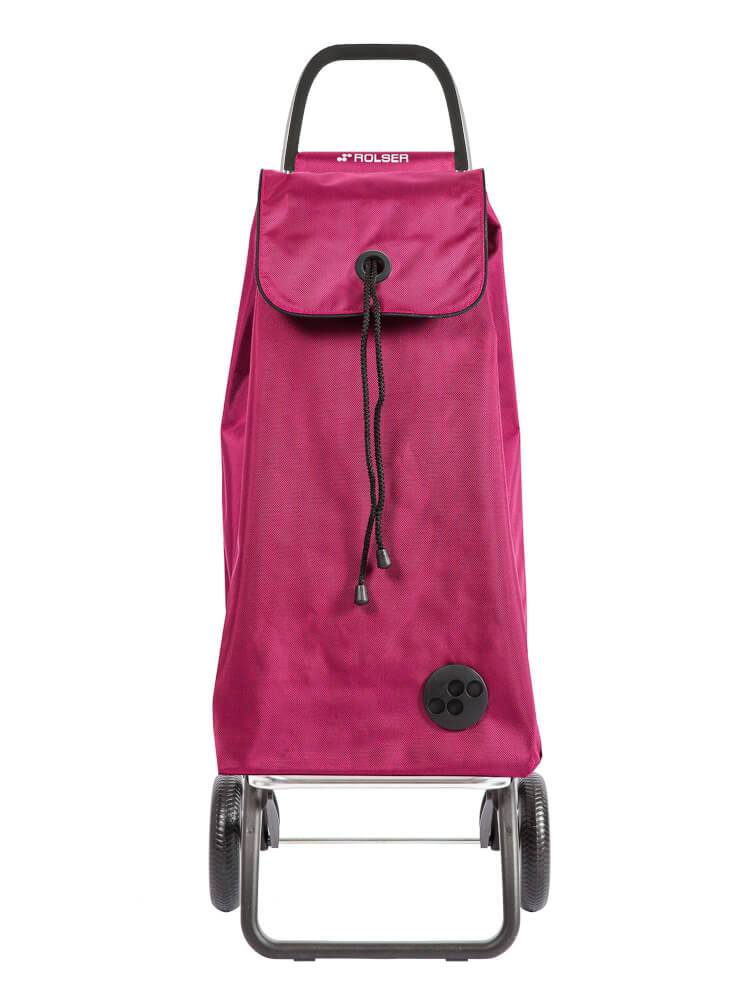 Shoppingvagn Rolser 2L - 2 hjul Vikbar 43lit Vinröd