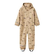 NAME IT Fleece Regn Dragt Dry10 White Pepper Small City