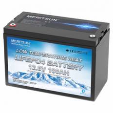 Meritsun Litiumbatteri 12V 100Ah BT Heat