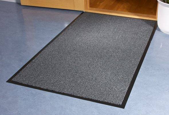 Smudsmåtte Sun, LxB 600x900 mm, grå